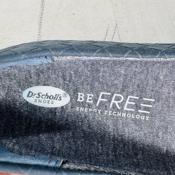 Dr Scholls Be Free GIORGIE Slate Blue Textured Ballet Flat Comfort Shoe Sz 7.5 M - Picture 13 of 16